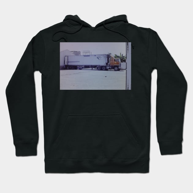 Afternoon nap in the shadow of a trailer truck Guatemala 1991 Hoodie by Roland69